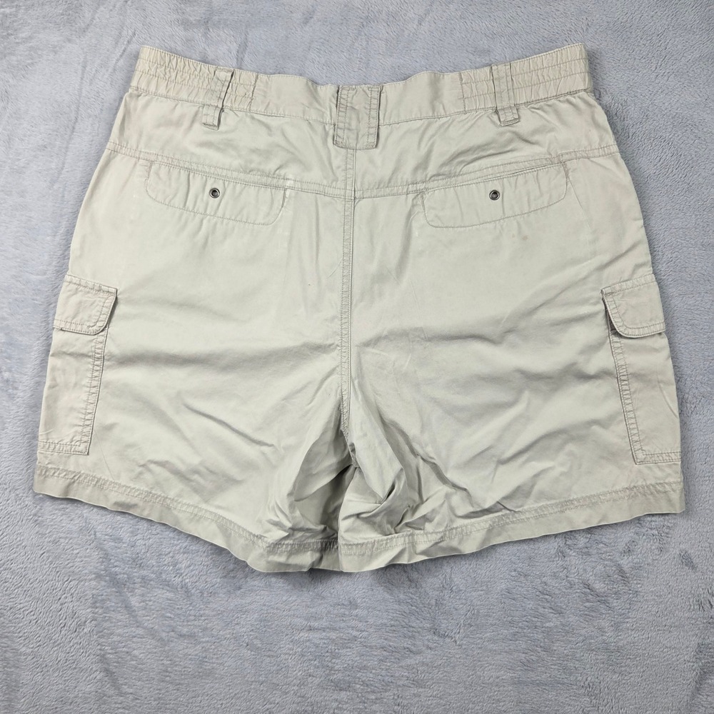 Columbia Cargo Shorts Womens Medium Tan Khaki Excellent Hiking Outdoor Cotton - Picture 4 of 8